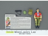 Bazooka V1 100% Complete G.I. Joe 1985 Hasbro Vintage Action Figure