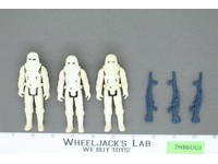 Lot of 3 Star Wars Hoth Snowtrooper Stormtroopers 1980s Kenner Action Figures