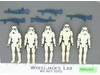 Lot of 5 Star Wars Hoth Snowtrooper Stormtroopers 1980s Kenner Action Figures