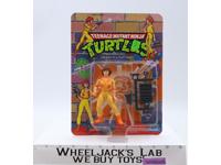 April O'Neil Orange Stripes Turtles TMNT 1990 Playmates Figure NEW MOSC SEALED