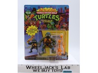 Sword Slicin' Leonardo Wacky Action TMNT 1990 Playmates Figure NEW MOSC SEALED