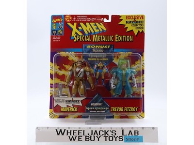 Maverick Wolverine & Trevor Fitzroy X-Men Special Metallic Edition Toybiz MOSC
