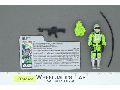Sci-Fi V1 100% Complete G.I. Joe 1986 Hasbro Vintage Action Figure
