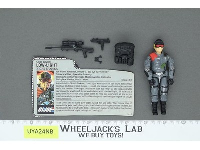 Low-Light V1 100% Complete G.I. Joe 1986 Hasbro Vintage Action Figure
