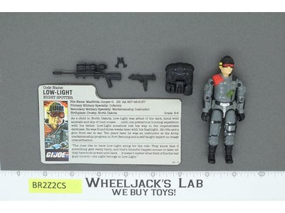Low-Light V1 100% Complete G.I. Joe 1986 Hasbro Vintage Action Figure