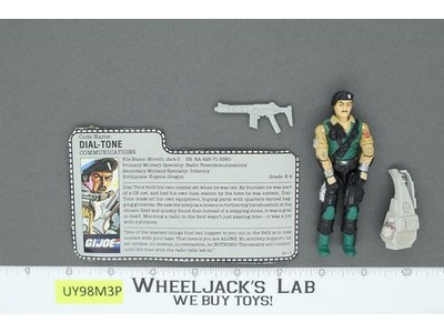 Dial-Tone V1 100% Complete G.I. Joe 1986 Hasbro Vintage Action Figure