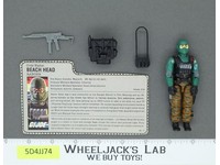Beach Head V1 100% Complete G.I. Joe 1986 Hasbro Vintage Action Figure
