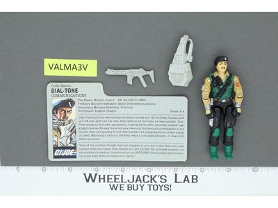 Dial-Tone V1 100% Complete G.I. Joe 1986 Hasbro Vintage Action Figure