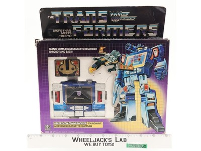 Soundwave & Buzzsaw 100% Complete W/Box & Insert 1984 Vintage G1 Transformers