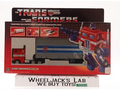 Optimus Prime W/BOX & INSERT 100% Complete 1984 Vintage G1 Transformers Figure