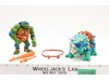Cave Turtle Leo W/ Dingy Dino 100% Complete TMNT 1992 Playmates Action Figure