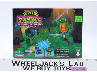 Mutatin' Leonardo TMNT Mutations 1992 Playmates Action Figure NEW MISB SEALED