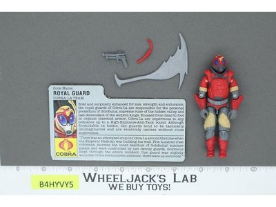 Royal Guard V1 100% Complete G.I. Joe 1987 Hasbro Vintage Action Figure