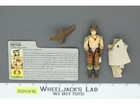 Raptor V1 100% Complete G.I. Joe 1987 Hasbro Vintage Action Figure