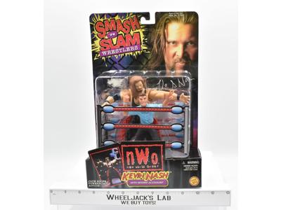 Kevin Nash W/Referee Accessory Smash 'N Slam Wrestlers NWO WCW Toy Biz 1999