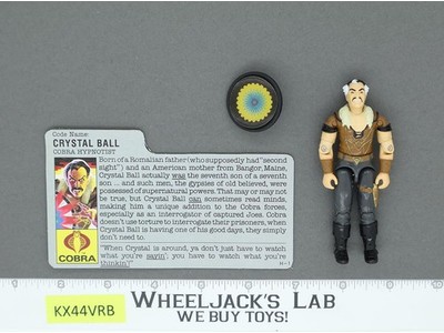 Crystal Ball V1 100% Complete G.I. Joe 1987 Hasbro Vintage Action Figure