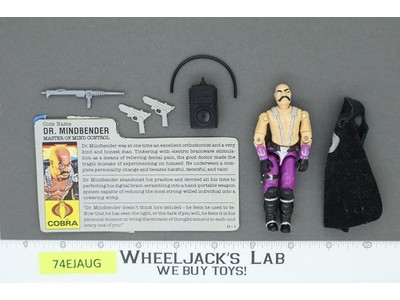 Dr. Mindbender V1 100% Complete G.I. Joe 1986 Hasbro Vintage Action Figure