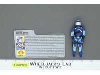 Motor Viper V1 100% Complete 1986 G.I. Joe Hasbro Vintage Action Figure