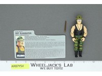 Sgt. Slaughter V2 100% Complete G.I. Joe 1986 Hasbro Vintage Action Figure