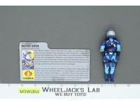 Motor Viper V1 100% Complete 1986 G.I. Joe Hasbro Vintage Action Figure