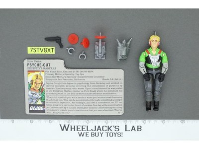 Psyche-Out V1 100% Complete G.I. Joe 1987 Hasbro Vintage Action Figure