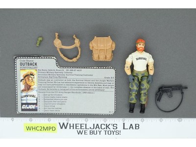 Outback V1 100% Complete G.I. Joe 1987 Hasbro Vintage Action Figure