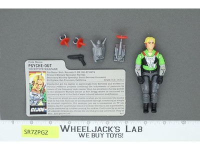 Psyche-Out V1 100% Complete G.I. Joe 1987 Hasbro Vintage Action Figure