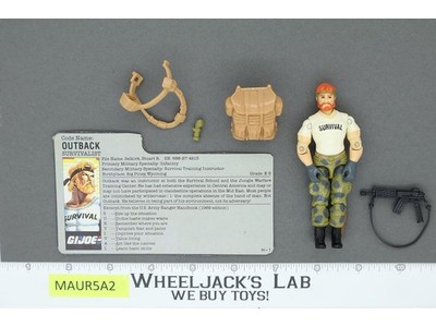 Outback V1 100% Complete G.I. Joe 1987 Hasbro Vintage Action Figure