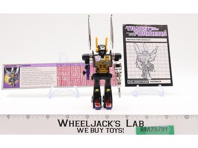 Kickback 100% Complete NEAR MINT Vintage 1985 G1 Transformers Action Figure