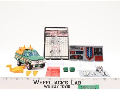Hoist COMPLETE 1985 G1 Transformers Toyota Hi-Lux Truck Figure UNUSED STICKERS