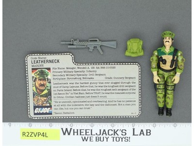Leatherneck V1 100% Complete G.I. Joe 1986 Hasbro Vintage Action Figure