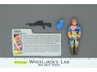 Zandar V1 100% Complete G.I. Joe 1986 Hasbro Vintage Action Figure