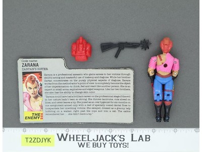 Zarana V1 100% Complete G.I. Joe 1986 Hasbro Vintage Action Figure