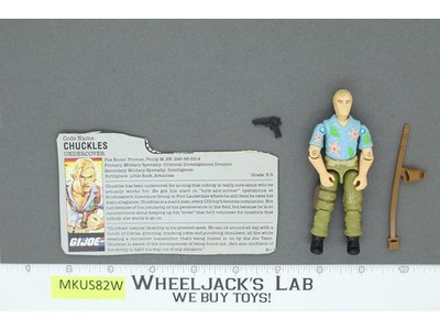 Chuckles V1 100% Complete G.I. Joe 1987 Hasbro Vintage Action Figure