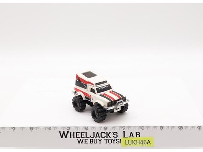 Schaper Stomper Datsun 4x4 WHITE Pickup w/ Camper 1980s Vtg WORKING