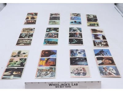 Star Wars ESB Burger King 1981 Uncut Sheets of 36 Trading Cards