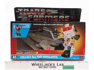 Silverbolt W/ BOX & INSERT 100% Complete 1986 G1 Transformers Hasbro Vintage