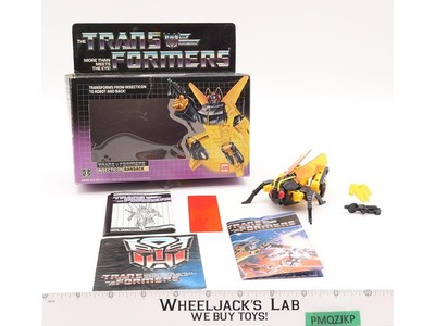 Ransack 100% Complete W/Box 1985 Vintage G1 Transformers UNUSED STICKERS