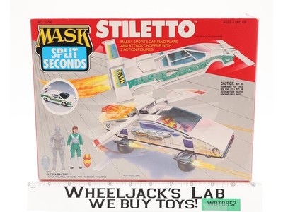 Stiletto Gloria Baker W/BOX 100% Complete MASK M.A.S.K. Split Seconds Vintage