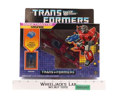 Targetmaster Misfire & Aimless Complete W/BOX & INSERT G1 Transformers Vintage