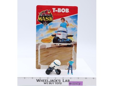T-Bob W/Scott Trakker 100% Complete W/Cardback MASK M.A.S.K. 1986 Vintage