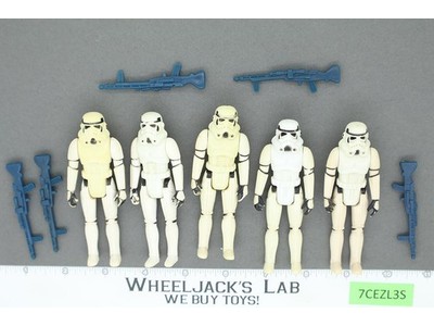 Lot of 5 Star Wars Imperial Stormtroopers 1980s Kenner Vintage Action Figures