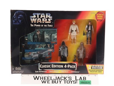 Classic Edition 4-Pack Star Wars POTF 1995 Kenner Action Figures NEW MISH SEALED