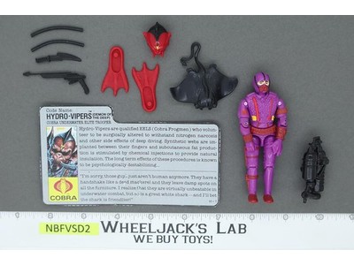 Hydro-Viper V1 100% Complete G.I. Joe 1988 Hasbro Vintage Action Figure