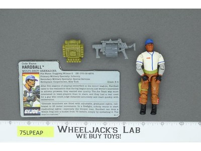 Hardball V1 100% Complete G.I. Joe 1988 Hasbro Vintage Action Figure