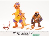 Cave Turtle Don W/ Trippy T-Rex 100% Complete TMNT 1993 Playmates Vintage