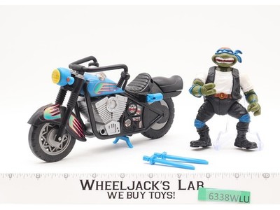 Cruisin Leo W/ Classic Sewer Bike Complete TMNT Bodacious Bikers 1994 Playmates