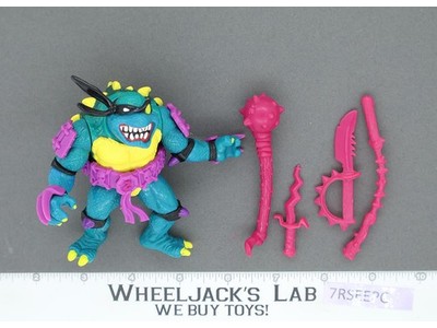 Slash PURPLE BELT RED S AND YELLOW BELLY VARIANT 100% Complete TMNT 1990 Vintage