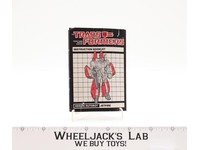Jetfire Instructions Manual Booklet 1984 Hasbro G1 Transformers Vintage Figure