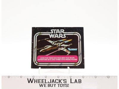 X-Wing Pink Banner 20-Figure Mini Toy Catalog ORIGINAL Star Wars 1978 Kenner